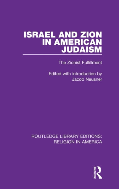 Book cover of: Israel and Zion in American Judaism. By: Jacob Neusner