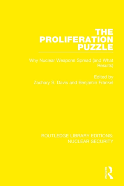 Book cover of: Proliferation Puzzle. By: Zachary S. Davis