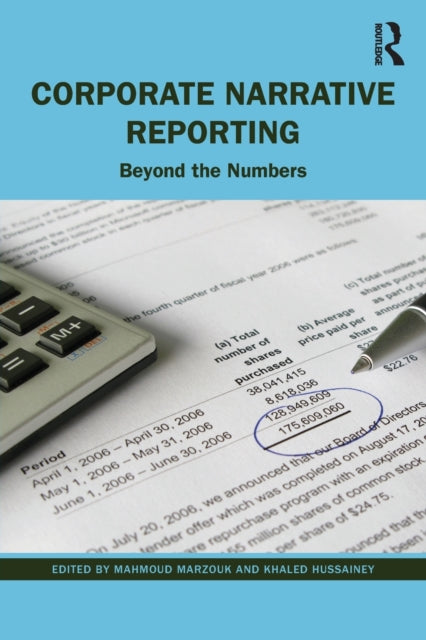 Book cover of: Corporate Narrative Reporting. By: Mahmoud Marzouk