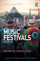 Book cover of: Music Festivals in the UK. By: Chris Anderton