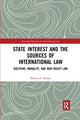 Book cover of: State Interest and the Sources of International Law. By: Markus Peter Beham
