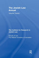 Book cover of: Jewish Law Annual Volume 20