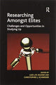 Book cover of: Researching Amongst Elites. By: Luis L. M. Aguiar