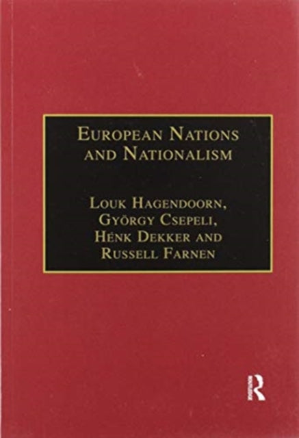 Book cover of: European Nations and Nationalism. By: A. Hagendoorn