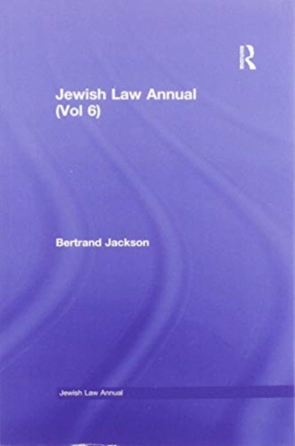 Book cover of: Jewish Law Annual (Vol 6)