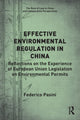 Book cover of: Effective Environmental Regulation in China. By: Federico Pasini