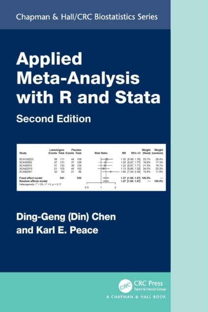 Book cover of: Applied Meta-Analysis with R and Stata. By: Karl E. Peace