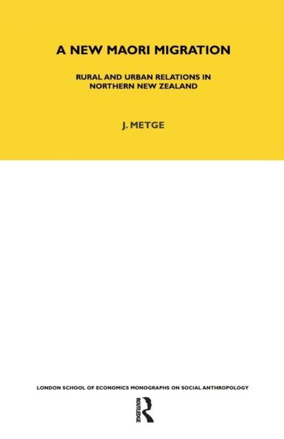 Book cover of: New Maori Migration. By: Joan Metge