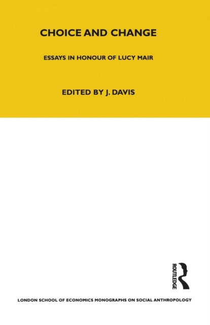 Book cover of: Choice and Change. By: Davis, J.