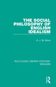 Book cover of: Social Philosophy of English Idealism. By: A. J. M. Milne