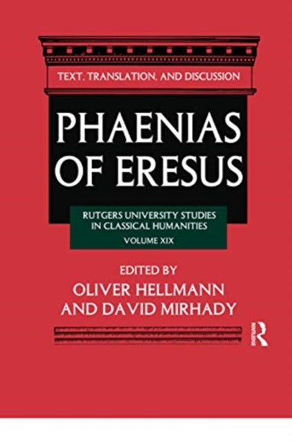 Book cover of: Phaenias of Eresus