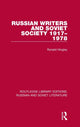 Book cover of: Russian Writers and Soviet Society 1917–1978. By: Ronald Hingley