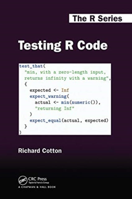 Book cover of: Testing R Code. By: Richard Cotton