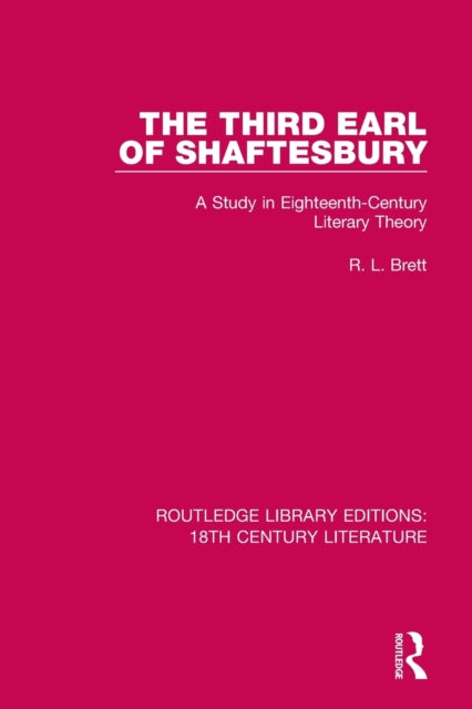 Book cover of: Third Earl of Shaftesbury. By: R. L. Brett