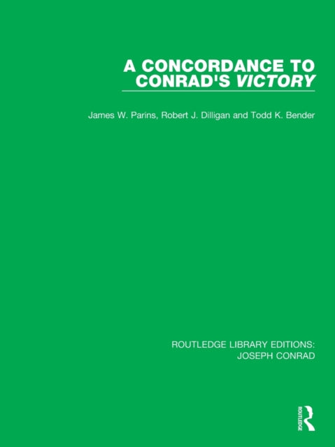 Book cover of: Concordance to Conrad's Victory. By: James W. Parins