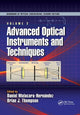 Book cover of: Advanced Optical Instruments and Techniques. By: Daniel Malacara