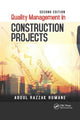 Book cover of: Quality Management in Construction Projects. By: Abdul Razzak Rumane