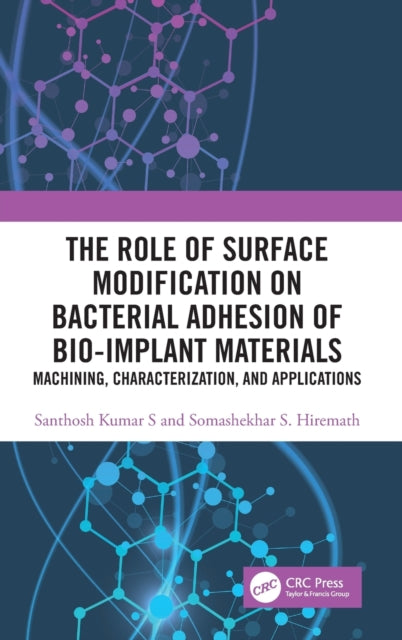 Book cover of: Role of Surface Modification on Bacterial Adhesion of Bio-implant Materials. By: Somashekhar S. Hiremath