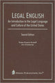 Book cover of: Legal English. By: Teresa Brostoff