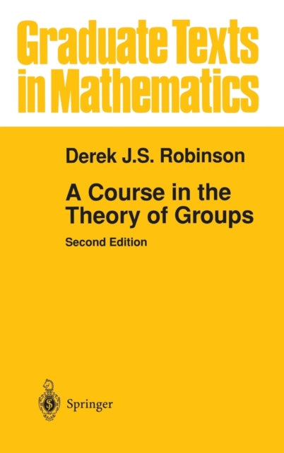 Book cover of: Course in the Theory of Groups