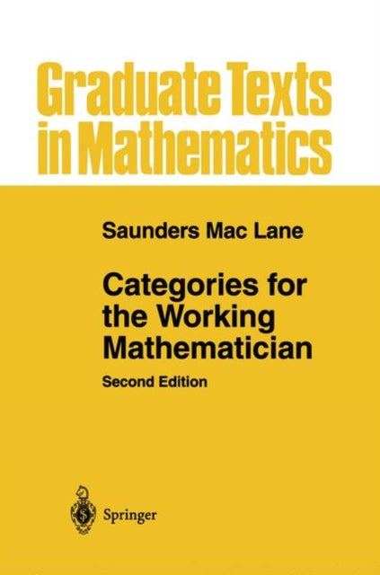 Book cover of: Categories for the Working Mathematician