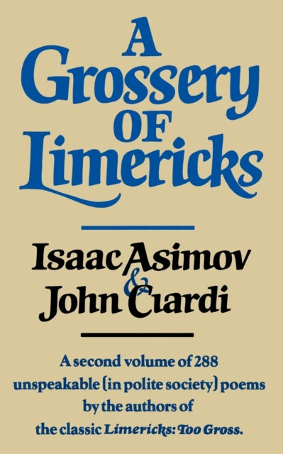 Book cover of: Grossery of Limericks. By: Isaac Asimov