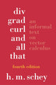 Book cover of: Div, Grad, Curl, and All That