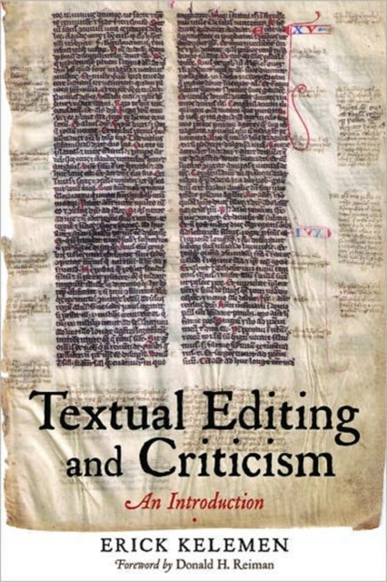 Book cover of: Textual Editing and Criticism. By: Erick Kelemen