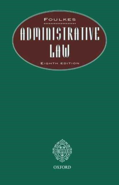 Book cover of: Administrative Law. By: David Foulkes