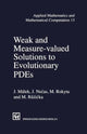 Book cover of: Weak and Measure-Valued Solutions to Evolutionary PDEs. By: J. Necas