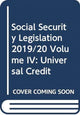Book cover of: Social Security Legislation 2019/20 Volume IV