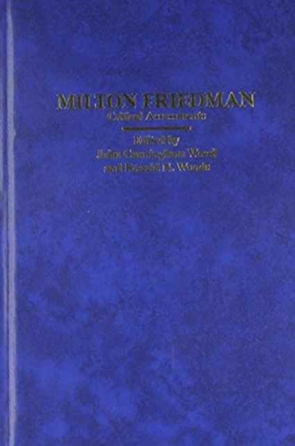 Book cover of: Milton Friedman. By: John Wood