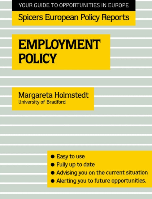 Book cover of: Employment Policy