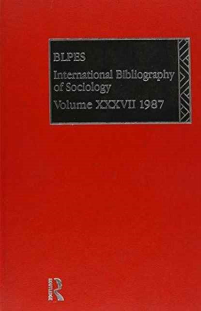Book cover of: IBSS: Sociology: 1987 Volume 37. By: British Library