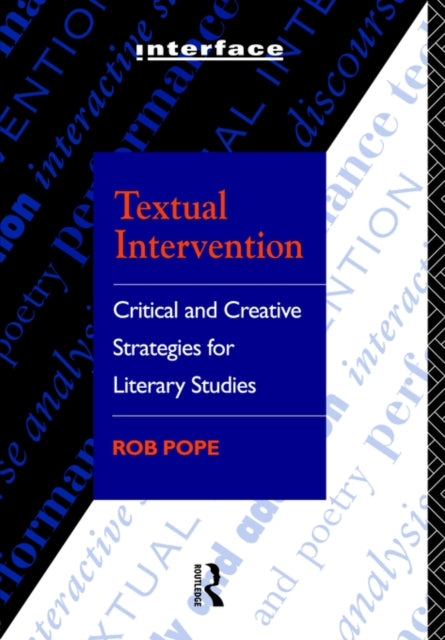 Book cover of: Textual Intervention. By: Rob Pope