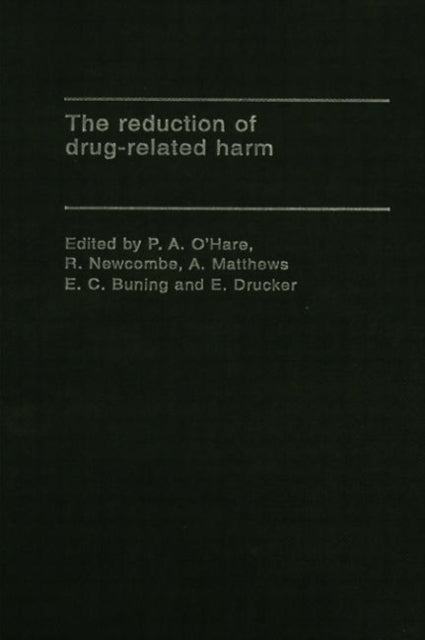 Book cover of: Reduction of Drug-Related Harm