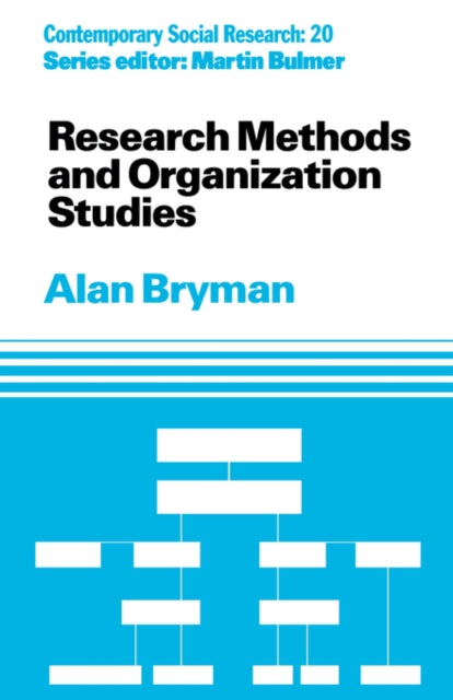 Book cover of: Research Methods and Organization Studies