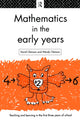 Book cover of: Mathematics in the Early Years