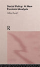 Book cover of: Social Policy. By: Gillian Pascall