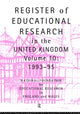 Book cover of: Register of Educational Research in the United Kingdom. By: Natl Foundation