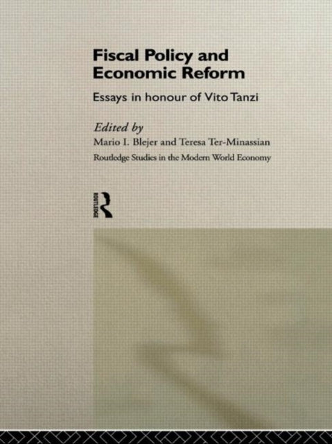 Book cover of: Fiscal Policy and Economic Reforms. By: Mario Blejer