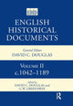 Book cover of: English Historical Documents: 1042–1189. By: David Douglas
