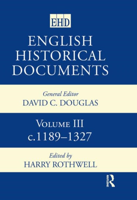 Book cover of: English Historical Documents. By: Harry Rothwell