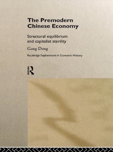 Book cover of: Premodern Chinese Economy