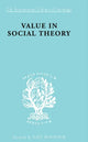 Book cover of: Value in Social Theory. By: Paul Streeten