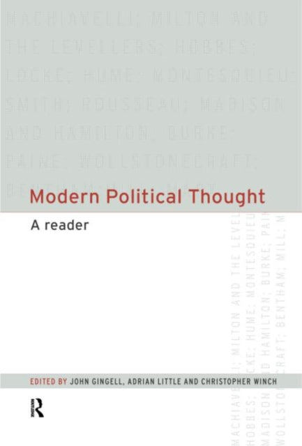 Book cover of: Modern Political Thought. By: Adrian Little