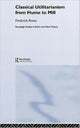 Book cover of: Classical Utilitarianism from Hume to Mill. By: Frederick Rosen