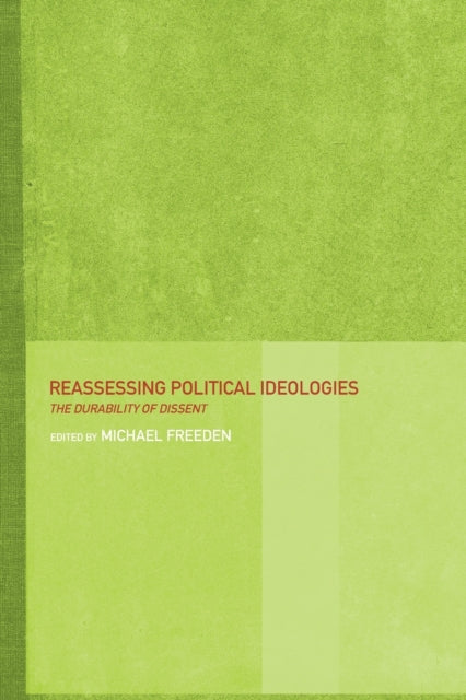 Book cover of: Reassessing Political Ideologies. By: M. Freeden