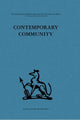 Book cover of: Contemporary Community. By: J. Scherer