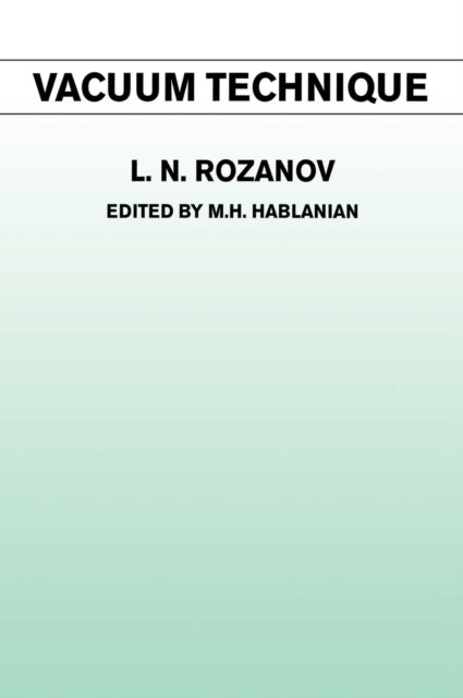 Book cover of: Vacuum Technique